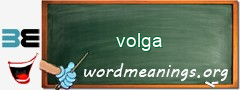 WordMeaning blackboard for volga